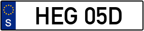 Trailer License Plate